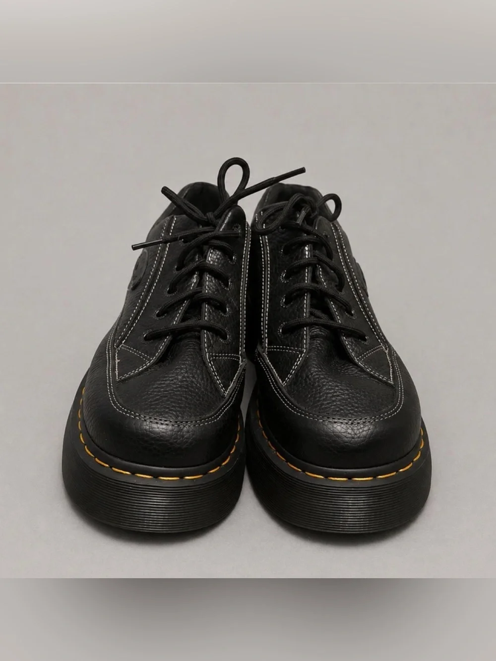 Dr. Martens Buzz 5-Eye Leather Platform Shoes
